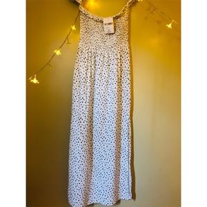 Off the shoulder floral maxi dress with slit